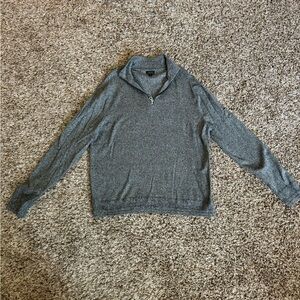 Light Gray Quarter Zip Sweater | Men’s Sweater | J. Crew Sweater | Fall Sweater
